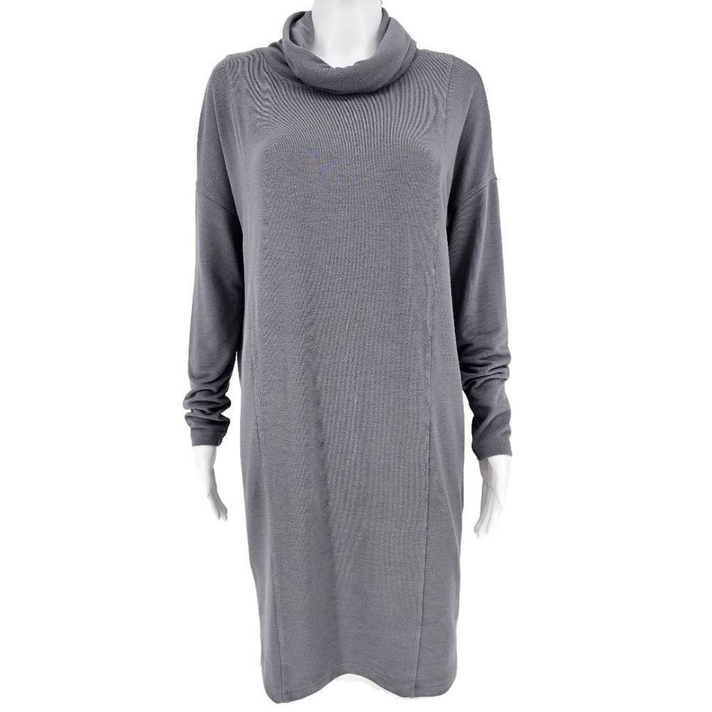 Cabi Cowl Neck Midi Dress Gray Small